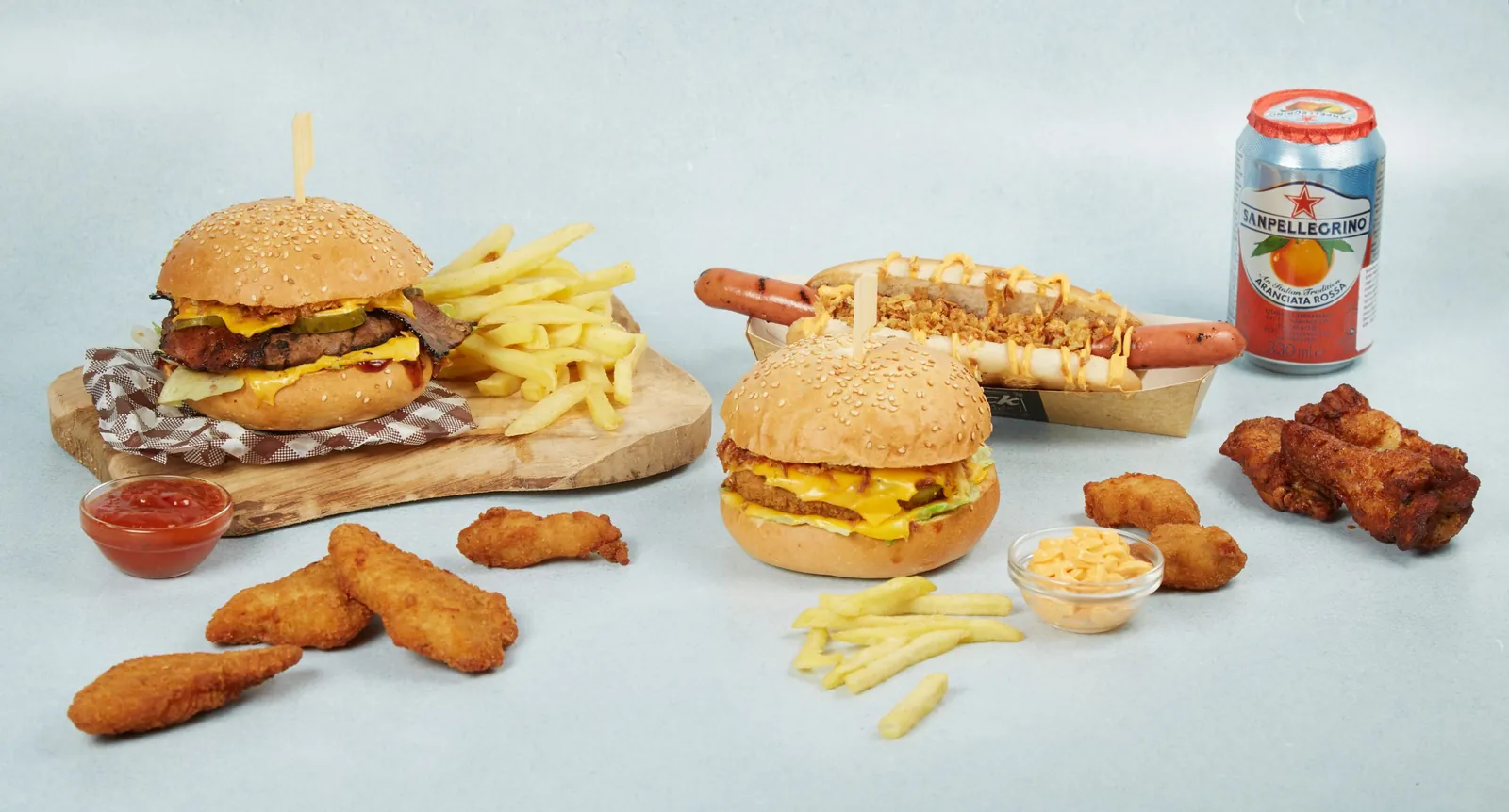 DEAL burger menu double